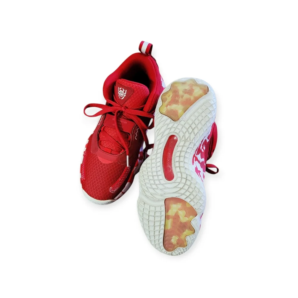 adidas Dovovan Mitchell Issue #3 D.O.N. Athletic Red And White Sneakers